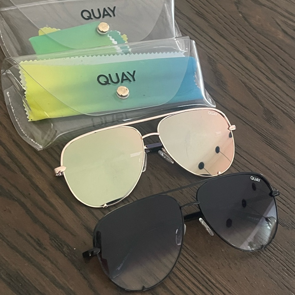 Quay Australia HIGH KEY Polarized Sunglasses (2 pairs)